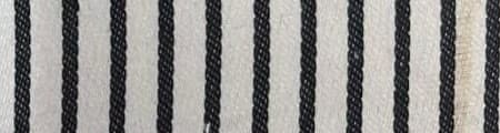 Cream bold black stripe shirting fabric