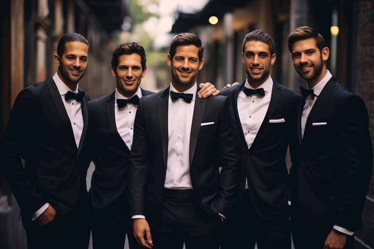 Black-tie attire fabric