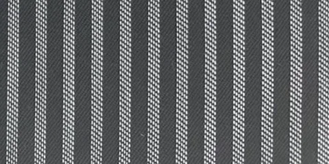 Fine Strip Dobby Charcoal with fine silver satin stripe (BC-5001)