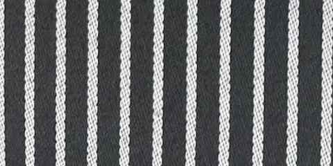 Fine Strip Dobby Black with narrow white rope pinstripe (BC-5010)