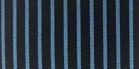 Navy with bold sky blue stripe (BC-5014) uniform fabric shade, Fine Strip Dobby