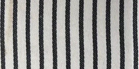 Ivory with fine black pinstripe (BC-5015) uniform fabric shade, Fine Strip Dobby